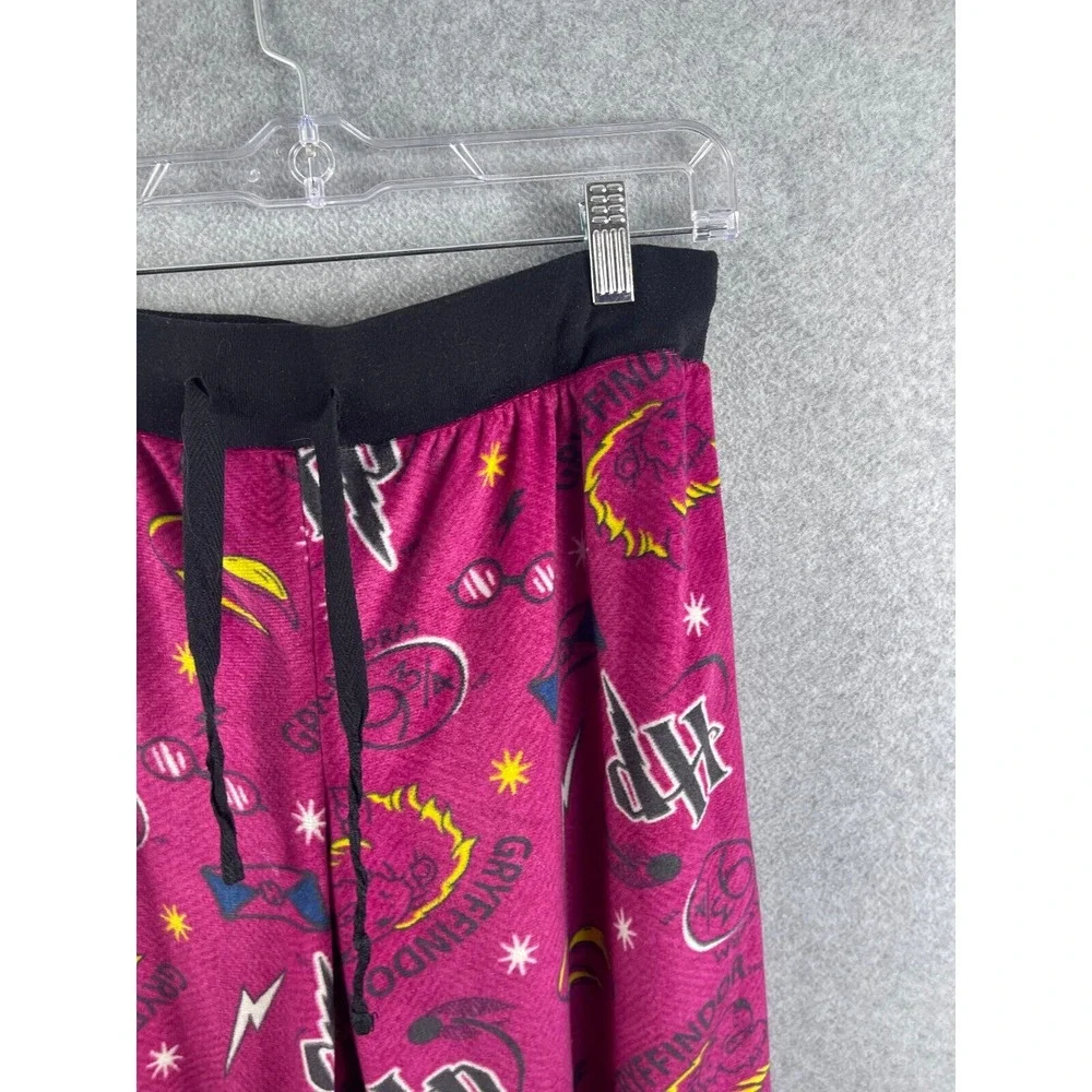 Harry Potter Pajama Pants Girl's S‎ Pink Straight Legs Fantasy Magic Books